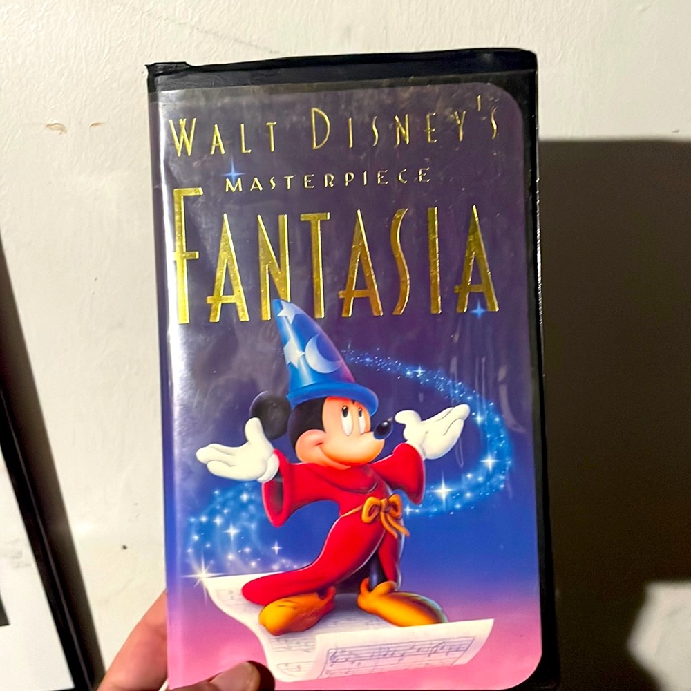 Never watched fantasia VHS  Disney Mickey Mouse vintage
